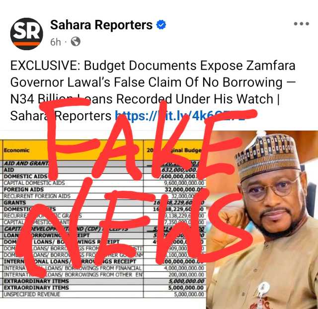 Gwamnatin Zamfara Ta Ƙaryata Rahoton Karɓo Lamuni Da Wata Jarida Ta Yaɗa