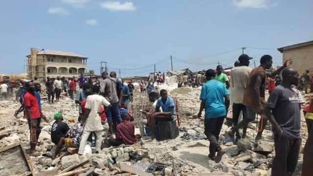 Mutane Na Neman Diyya Bayan Rushe Kasuwar Alaba Rago A Legas