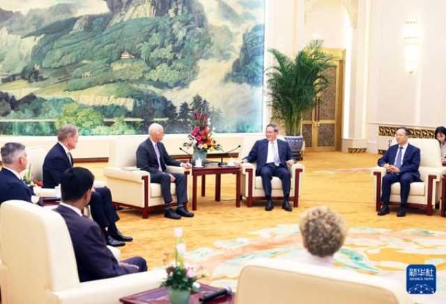 Li Qiang Ya Gana Da Tawagar Membobin Majalisar Wakilai Ta Amurka